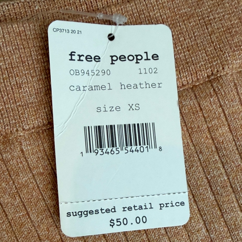 Free People Ribbed Mini Skirt - Picture 2 of 4